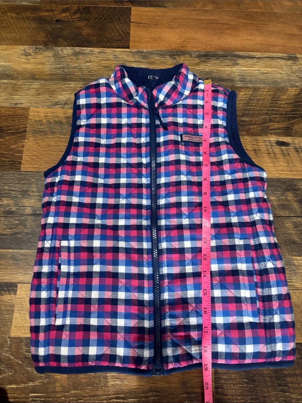 Vineyard Vines Girls Moonshine Reversible Sherpa Shep Vest